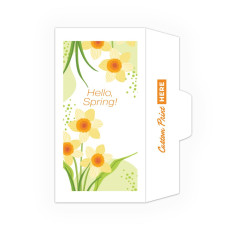 Spring Time Daffodils - Full Color Pre-Designed Drive Up Envelope - right open
