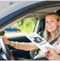 Night Owls - Full Color Pre-Designed Drive Up Envelope - in use