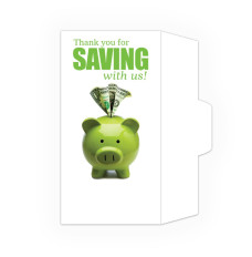 Thank you for Saving with us! - Drive Up Envelopes (500/Box) - No customization