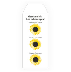 Membership - Sunflowers - Add a 1-Color Logo - Drive Up Envelopes (500/Box)