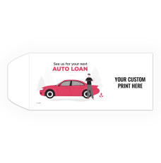 Auto Loan - Add a 1-Color Logo - Drive Up Envelopes (500/Box) - Custom Imprint