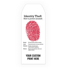 Identity Theft - Thumbprint - Add a 1-Color Logo - Drive Up Envelopes (500/Box) - Custom Imprintable