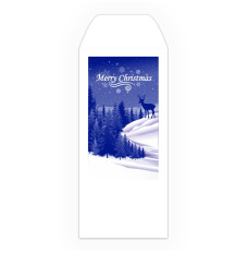 Holiday Drive Up Envelope - Merry Christmas - Deer - 1-Color Design Open End