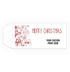 Merry Christmas - Doodle - 1-Color Open End w/1-Color Imprint