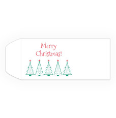 2 Color Pre-Designed Standard open Cash envelopes for drive up bank tellers 