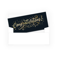 Currency Gift Envelope - Elegant Congratulations - Full Color Design - Ready-to-Ship hero