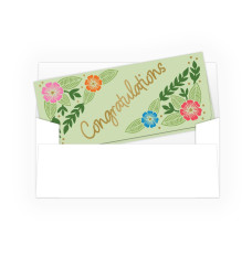 Currency Gift Envelope - Floral All Occasion - Full Color Design - Ready-to-Ship hero