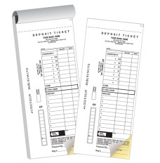 Deposit Slips - 9 Line with Currency Summary