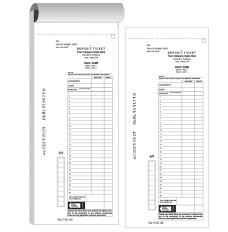 Booked Deposit Slips - 28 Line - Customer/Bank at Top