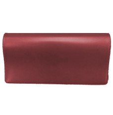6-1/4in x 3-3/8in Burgundy Standard Vinyl Checkbook Cover