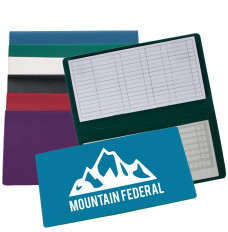 Vinyl Savings Register Covers w/ 1-Color Imprint