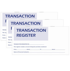 Checkbook Register Stock – 6W x 3H - 30 Pages