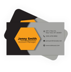 round corners and square corners Business Card Full Color - Front Only