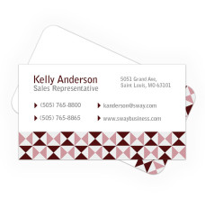 Burgundy Business Card Full Color - Front Only