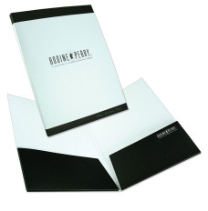 Capacity Folder w/ Two Box Pockets - 9W x 12H - 2-Color Imprint