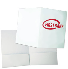 Quick Ship Presentation Folder w/ 1 Color Imprint - 9W x 12H