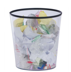 8 Gallon Medium Clear Trash Can