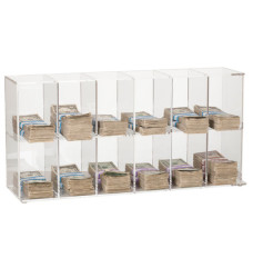 Clear Currency Sorter - 12 Pockets