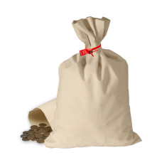 Cotton Canvas Money Bags in 10-3/4W x 17H Size in a Box of 10