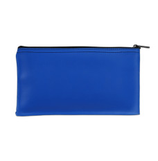 Royal Blue Vinyl Zipper Bag 11W x 6H - Ready to Ship