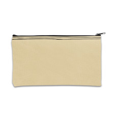 Natural Zipper Bag - 11W x 6H - 14 oz Canvas