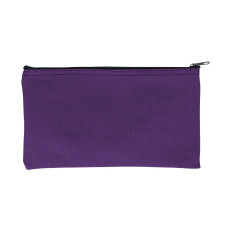Purple - 14oz Canvas Zipper Bag 11W x6H
