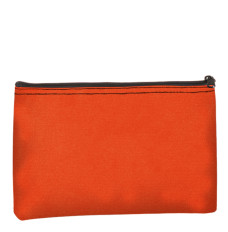Orange Zipper Bag - 12W x 8H - 14 oz Canvas