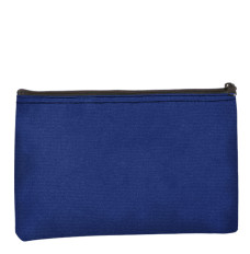 Royal Blue Zipper Bag - 12W x 8H - 14 oz Canvas
