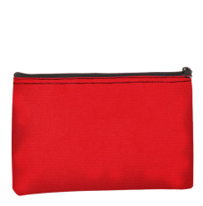 Red Zipper Bag - 12W x 8H - 14 oz Canvas