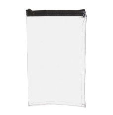 7W x 11H Clear Vinyl Vertical Zipper Bag - Made to Order
