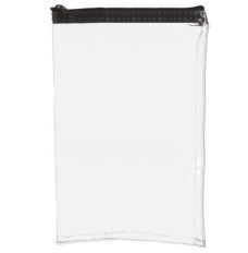 8W x 12H Clear Vinyl Vertical Zipper Bag 
