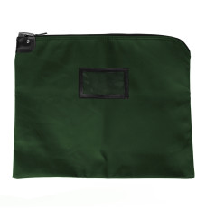 Forest green nylon HIPAA locking courier bag with carholder 