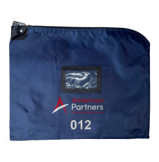 Full-Color Imprinted - 19W x 15H Laminated Nylon Locking Deposit Bags