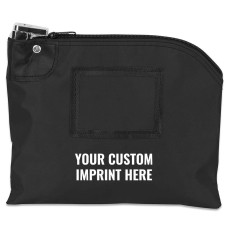 10W x 8H Laminated Nylon Locking Bag with custom imprint location