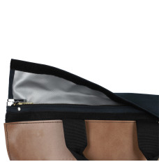 18W x 18H x 7D Navy Blue Fire Resistant Locking Bag - Stock