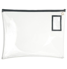 22W x 16H Clear Vinyl Large Zipper Bags 