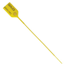 8 in. Pull Tight Security Seal - Yellow - Consecutively Numbered