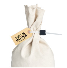 Printed Coin Bag Tags - 1-7/8 x 3-3/4 - $500 Halves - Tan