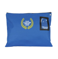 Royal Blue-Full-Color Imprinted - 1000D Cordura 18Wx14H Large Zipper Bag