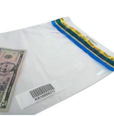 10W x 14H and 15W x 20H Tamper Evident Contaminated Currency Deposit Bags 