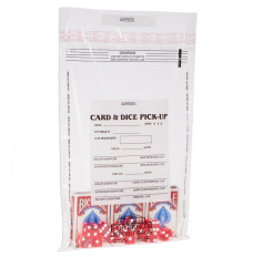 Tamper Evident Card, Tile and Dice Pickup Bags - 10W x 14H - Case of 1000