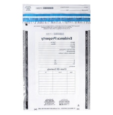 Tamper Evident Clear Breathable Evidence Bags - 9W x 12H - Back