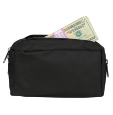9W x 5H x 4D Casino Attendant Adjustable Belt Bag Shown With Money 