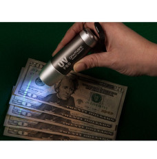 DriMark UV Counterfeit Detector Light - testing pen on cash