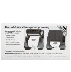 Thermal Printer Cleaning Card 3in x 6in (76.2mm x 152.4mm) with packaging 