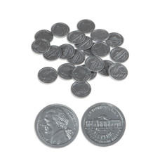 Play Money Coins - Realistic Nickels - 100/pk