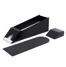 Blackjack Dealer Shoe, 8 Deck Capacity, Solid Black with Lid