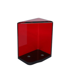 Discard Holder, 6 Deck Red, With Top, Size 3-3/4L x 2-3/4W x 4D