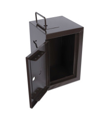 open view- Brown Standard Universal Drop Box - 12W x 8H x 8D 