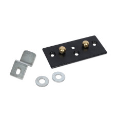 Tokebox Bracket w/ Hex Nuts (3-1/4L x 1-1/2W)